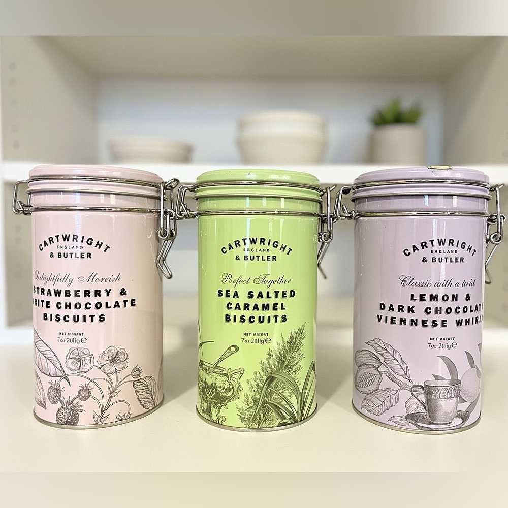 Cartwright & Butler Empty Tin Containers- Set of three